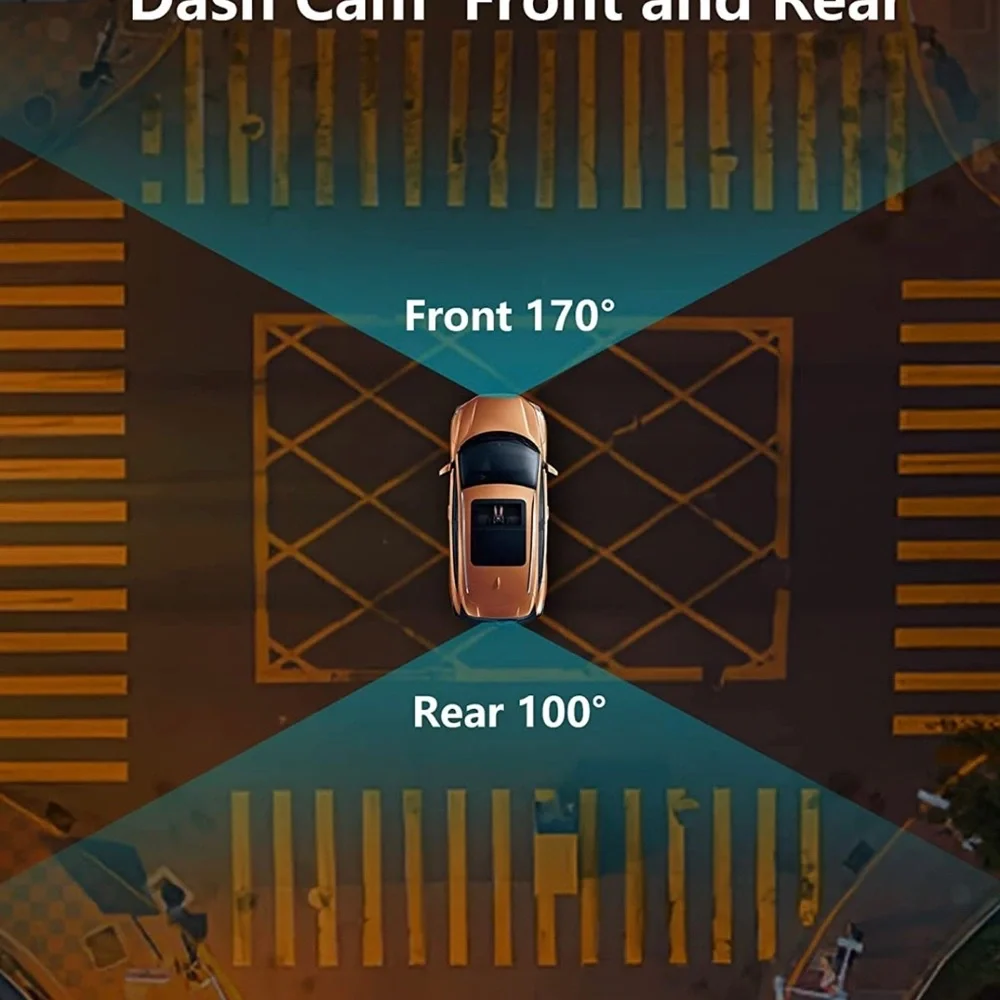 Dash Cam Front and Rear,Dashcams for Car with SD Card,1080P